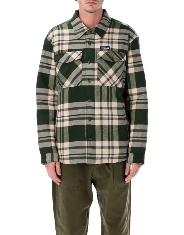 Patagonia Fjord Flannel Shirt With Thermogreen Insulation And Adjustable Cuffs