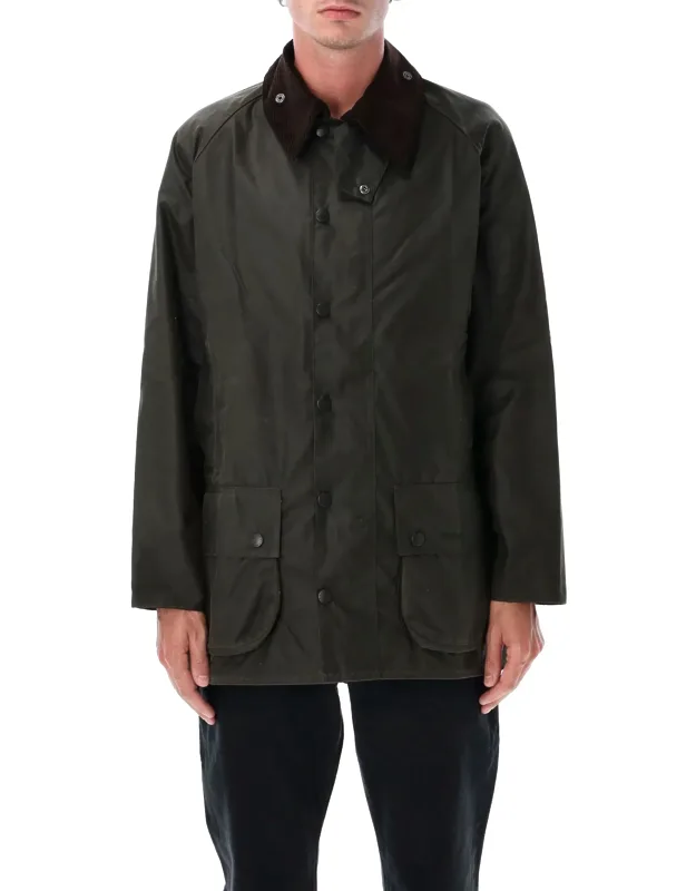 Beaufort Waxed Cotton Jacket Tartan Lined