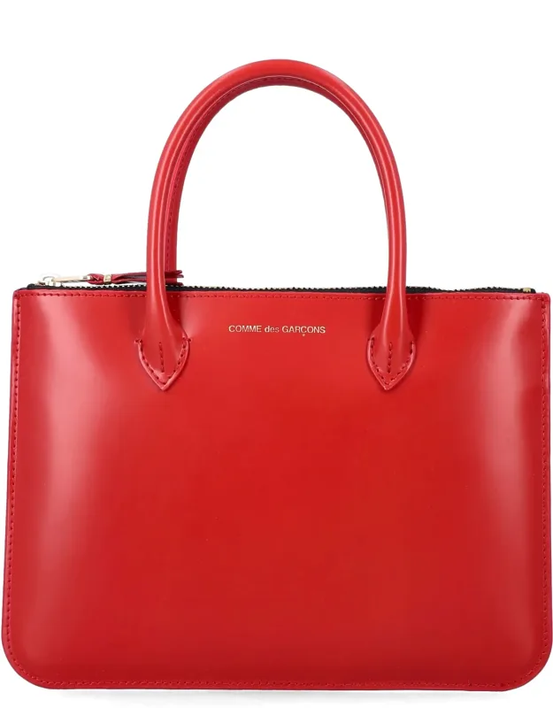 Leather Wallet Bag With Handles