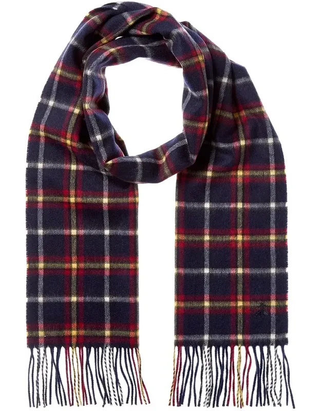 Literary Plaid Wool & Cashmere-blend Scarf