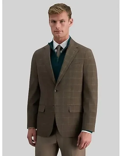 Tailored Fit Plaid Sport Coat