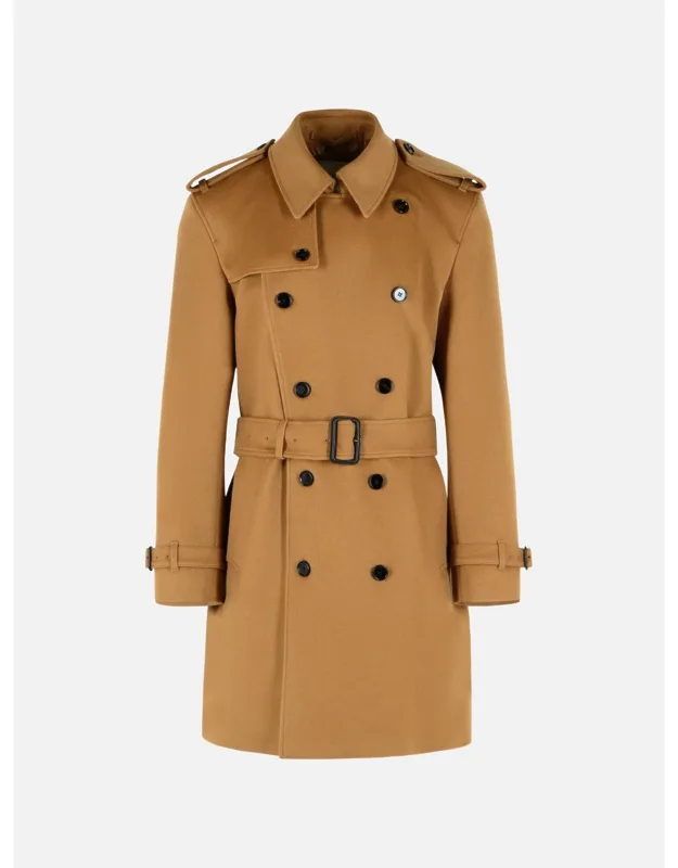 Medium 'hastings' Camel Cashmere Trench Coat