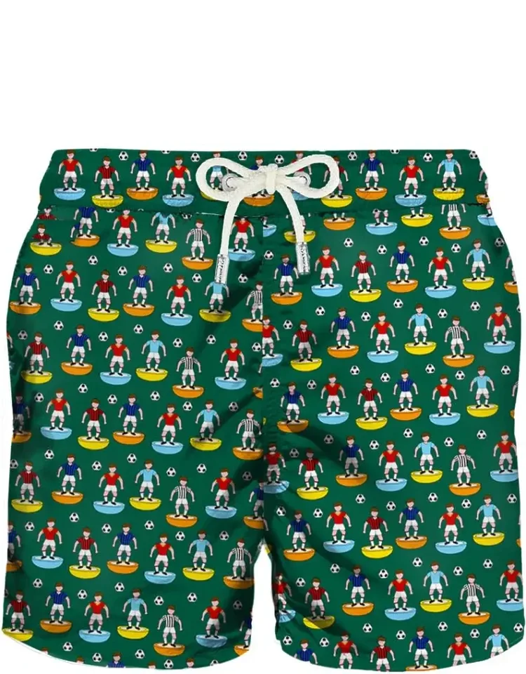 Swim Shorts With Soccer Print