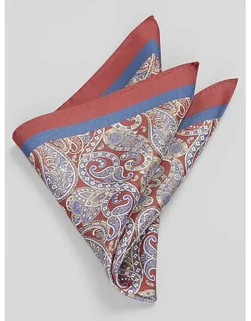 Painterly Paisley Pocket Square