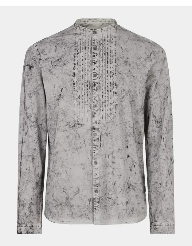 Long-sleeve Pintuck Shirt