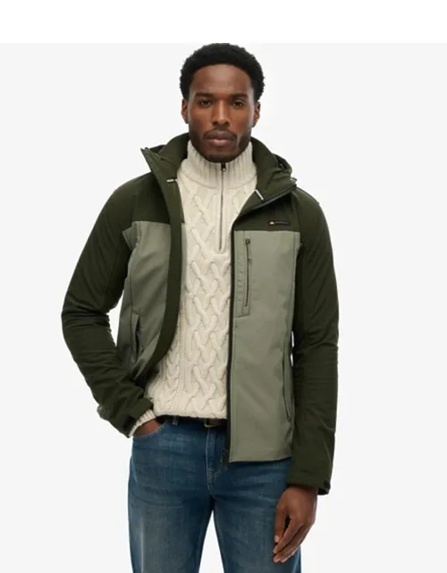 Hooded Softshell Colourblock Jacket