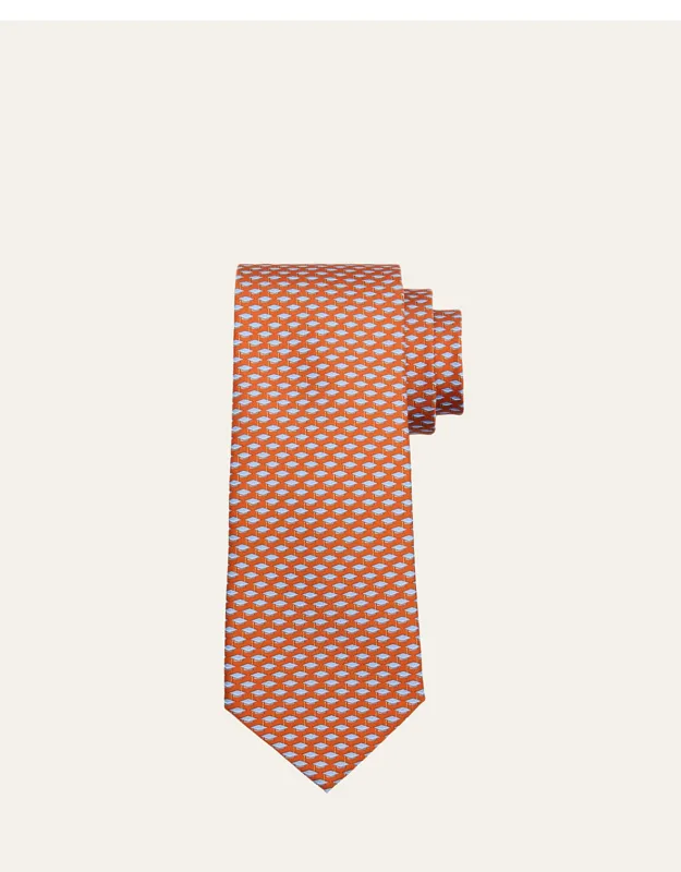 Micro-graduation Cap Print Tie