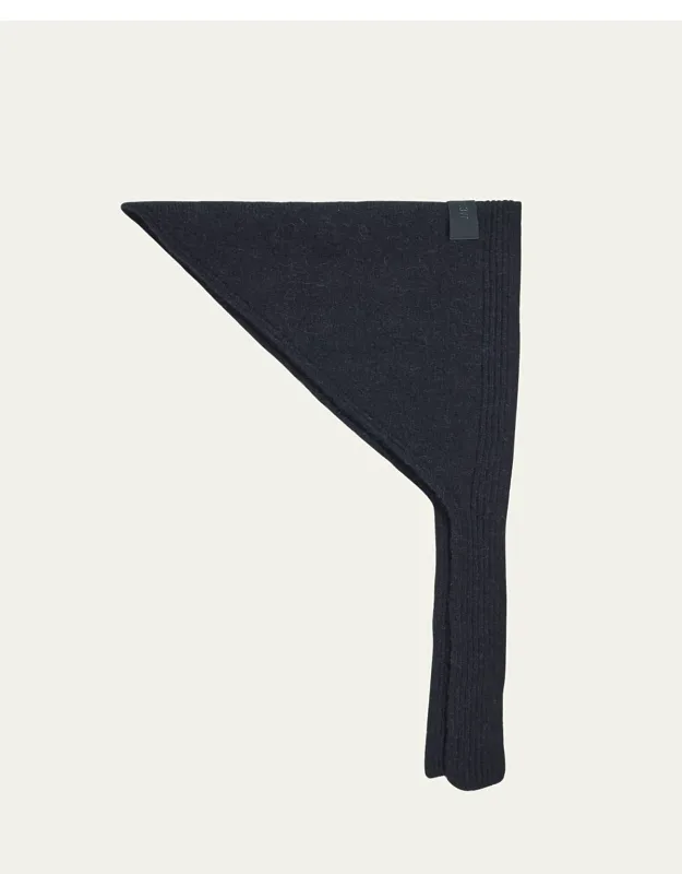 Le Chale Grosgrain Logo Wool-blend Scarf