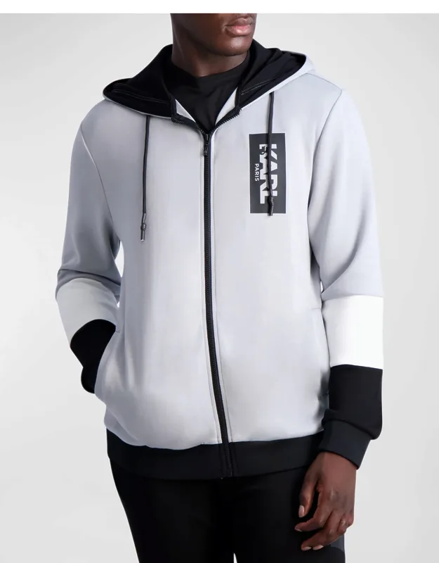 Hooded Colorblock Track Jacket