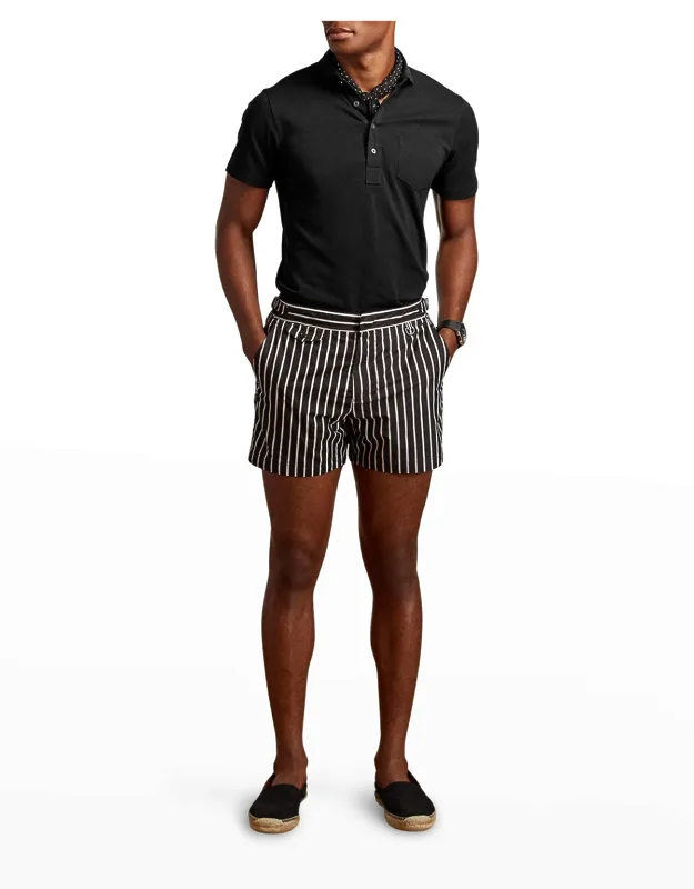 Solid Cotton Polo Shirt