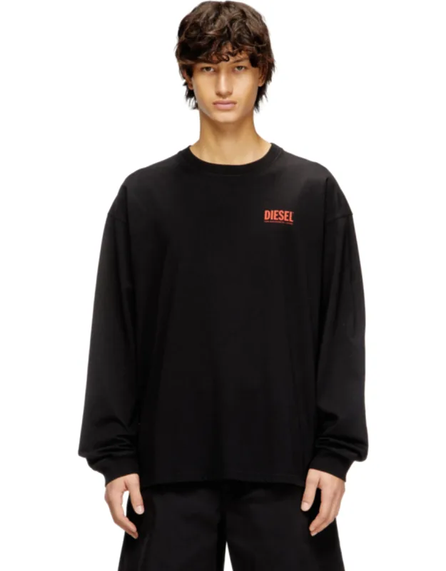 Relaxed Long-sleeve T-shirt With Logos
