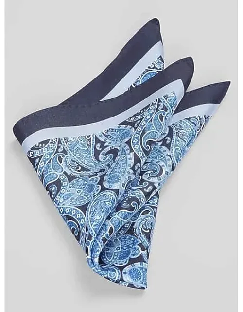 Painterly Paisley Pocket Square