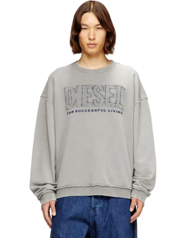 Cotton Sweatshirt With Appliqué Logo