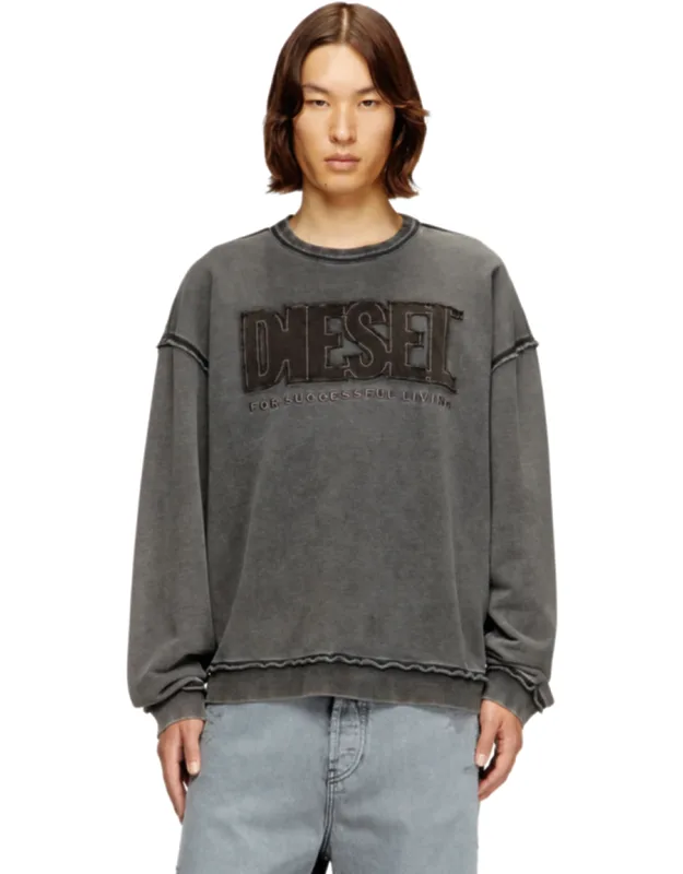 Cotton Sweatshirt With Appliqué Logo