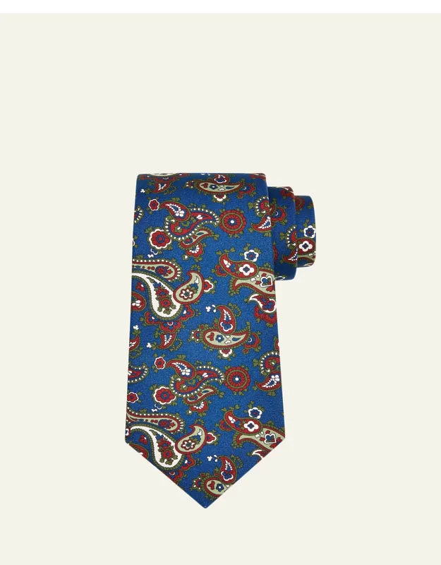 Maxi-paisley Silk 7-fold Tie