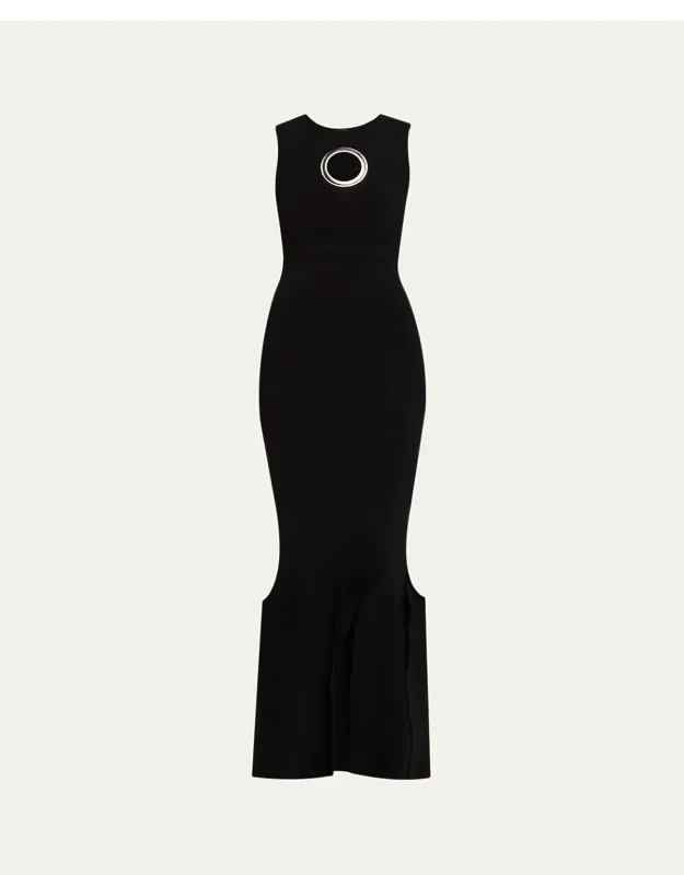 Knit Dress With Hem Panel Detail