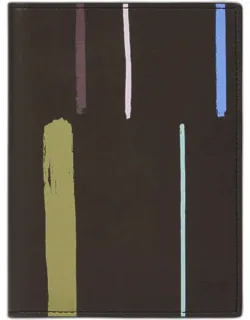 Painted Stripe Leather Passport Cover