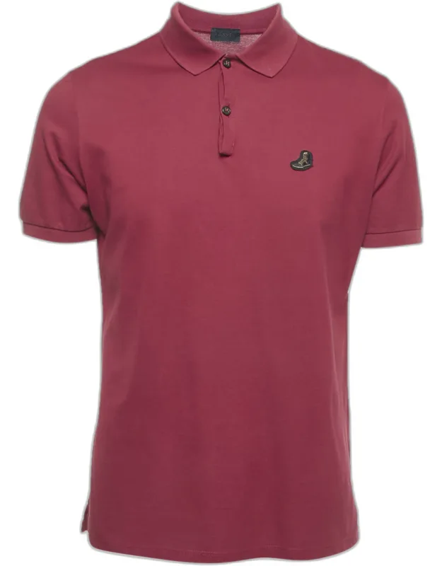 Logo Patch Cotton Polo T-shirt