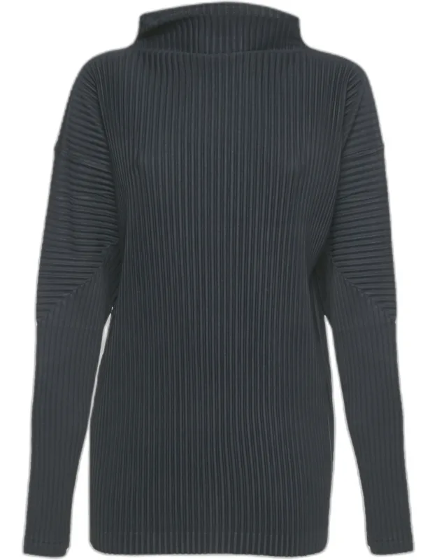 Pleated Roll Neck Pullover