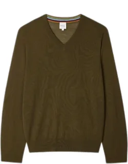 Merino Wool V-neck Sweater