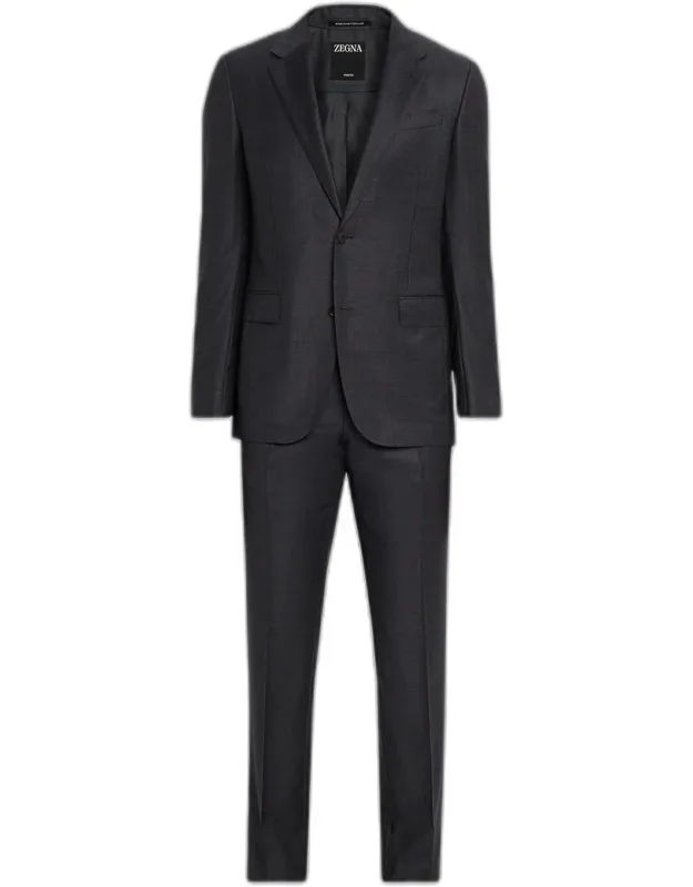 Trofeo Wool Plaid Two-piece Suit