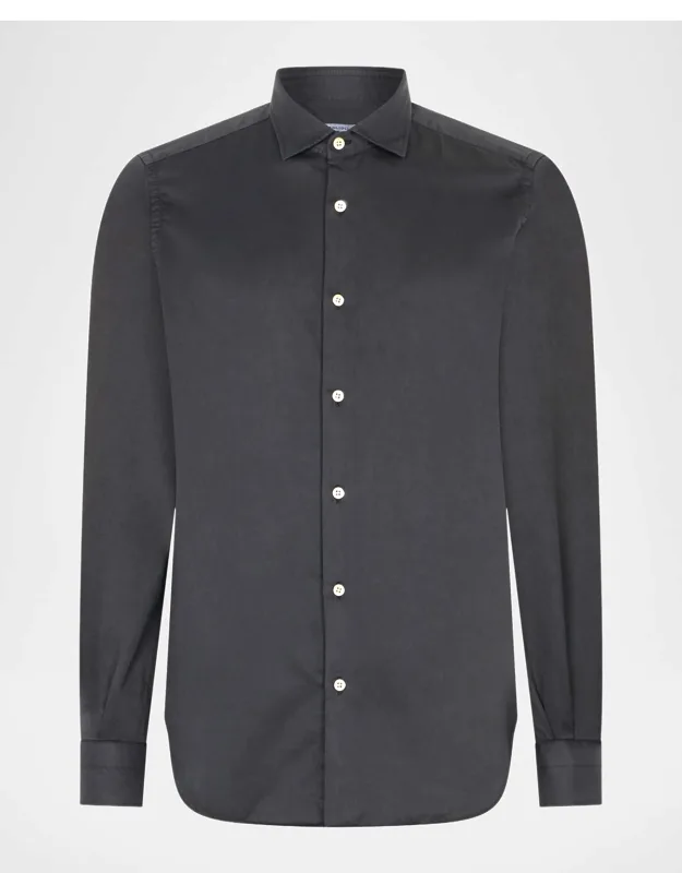 Cotton And Lyocell Slim-fit Sport Shirt