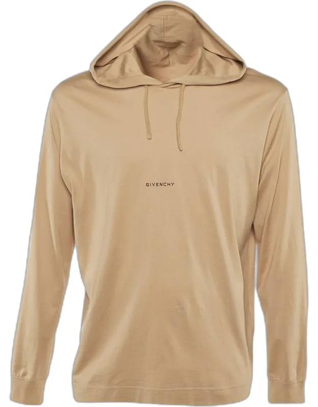 Logo Print Cotton Hoodie