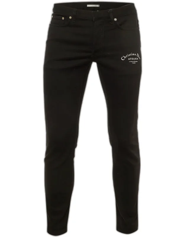 Logo Atelier Print Denim Jeans