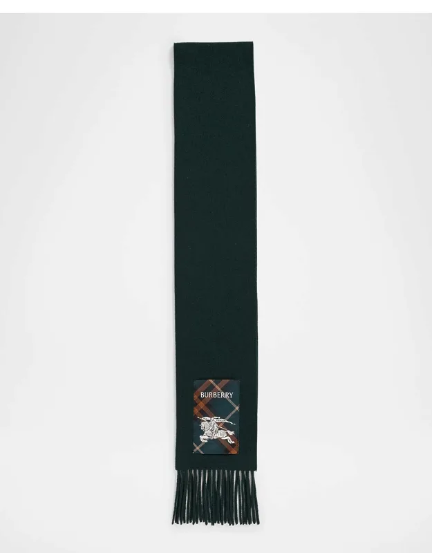 Check Ekd Label Cashmere Scarf