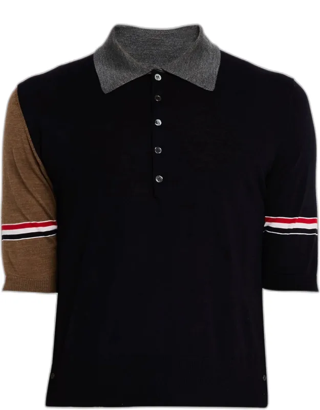 Fine Merino Wool Funmix Polo Shirt