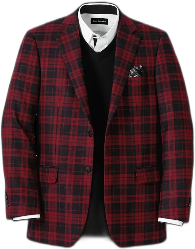 Wool Plaid Sport Coat