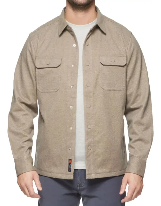 Stretch Twill Shirt Jacket