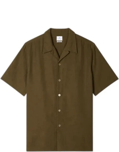 Lyocell-cotton Short-sleeve Shirt