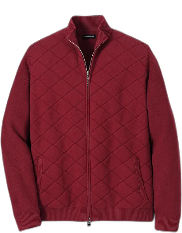 Mock Neck Sweater Jacket