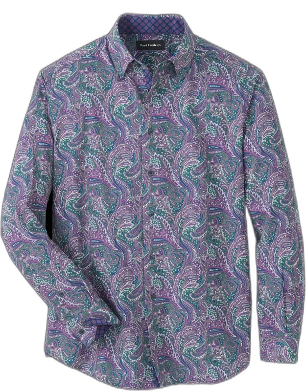 Performance Stretch Paisley Casual Shirt