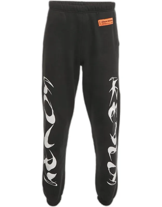 Printed Cotton Jogger Pants