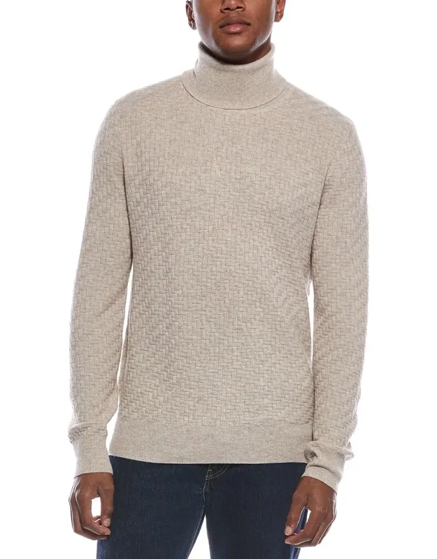 Fancy Stitch Wool & Cashmere-blend Turtleneck Sweater
