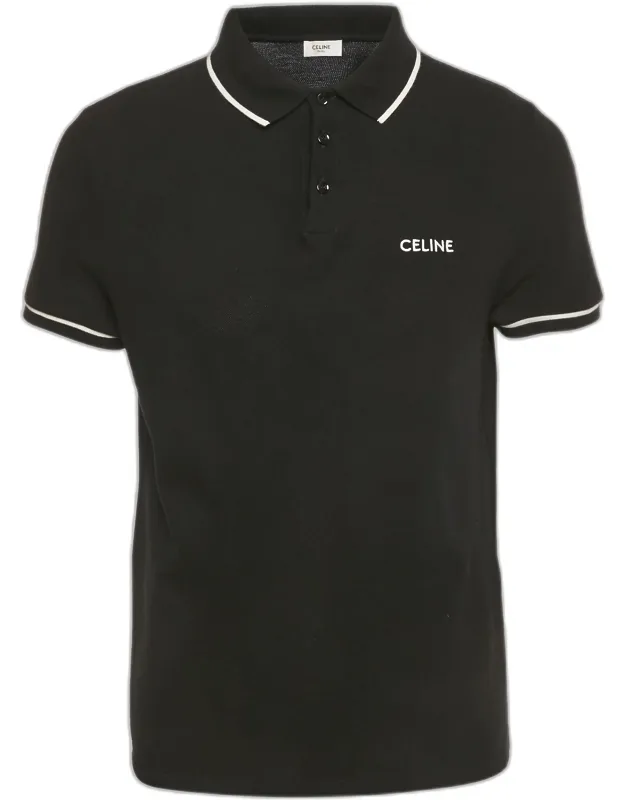 Logo Embroidered Cotton Polo T-shirt