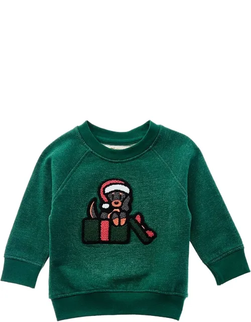 Embroidered Crewneck Sweatshirt