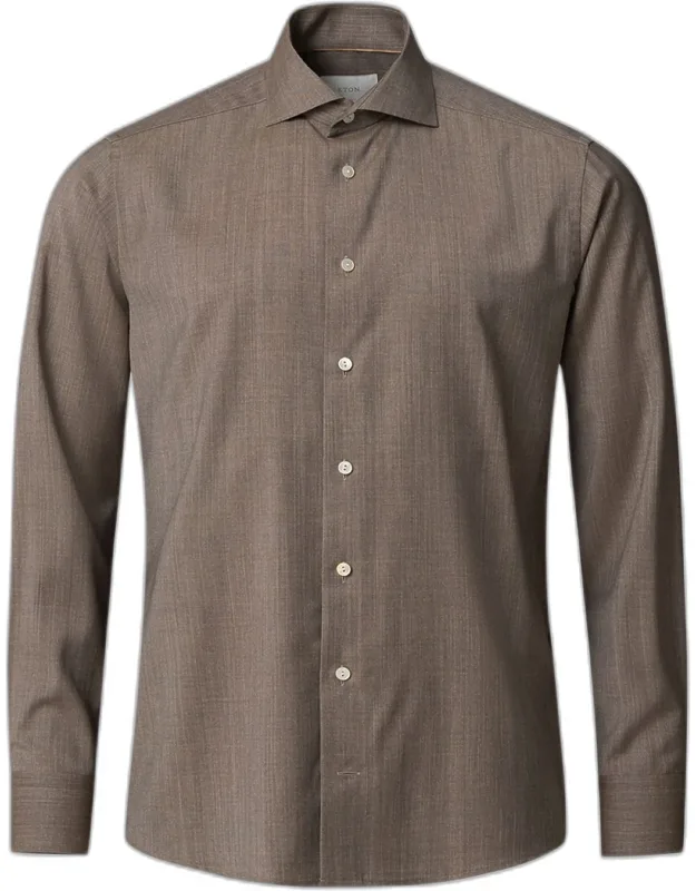 Merino Wool Slim-fit Dress Shirt