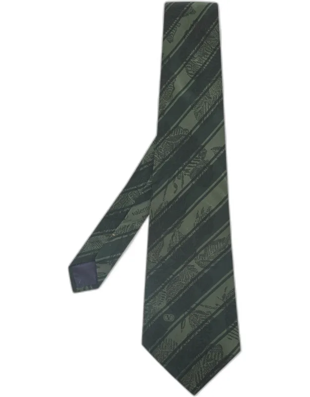 Vintage Printed Silk Traditional Tie
