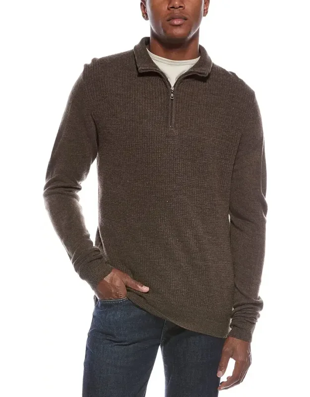 Soft Touch 1/4-zip Mock Neck Sweater