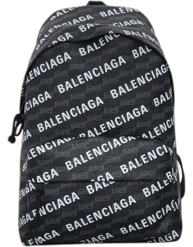 Canvas Signature Logo-printed Backpack