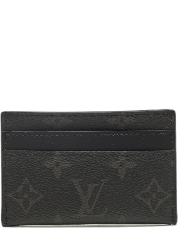 Monogram Eclipse Canvas Double Card Holder