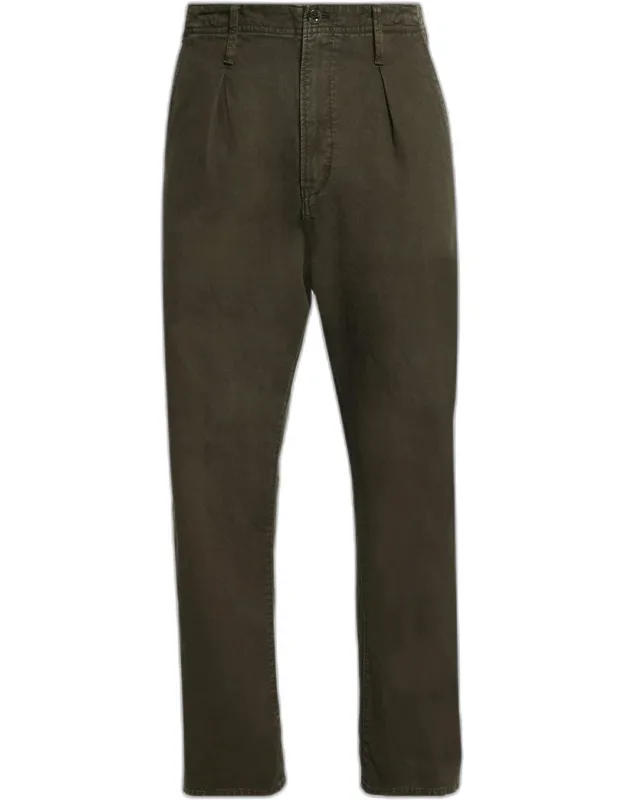 Relaxed-fit Pleated Chino Pants