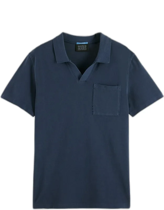 Garment-dyed Pique Relaxed-fit Pocket Polo Shirt