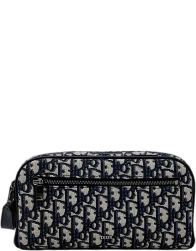 Fabric Oblique Toilet Clutch