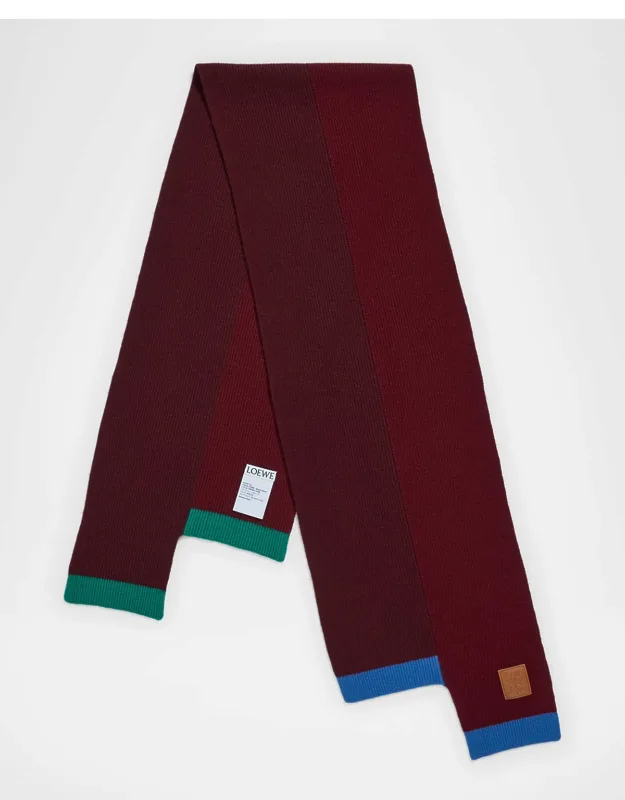 Asymmetrical Wool Scarf