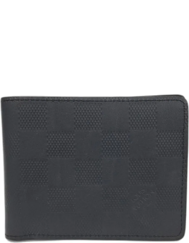 Leather Damier Infini Multiple Wallet