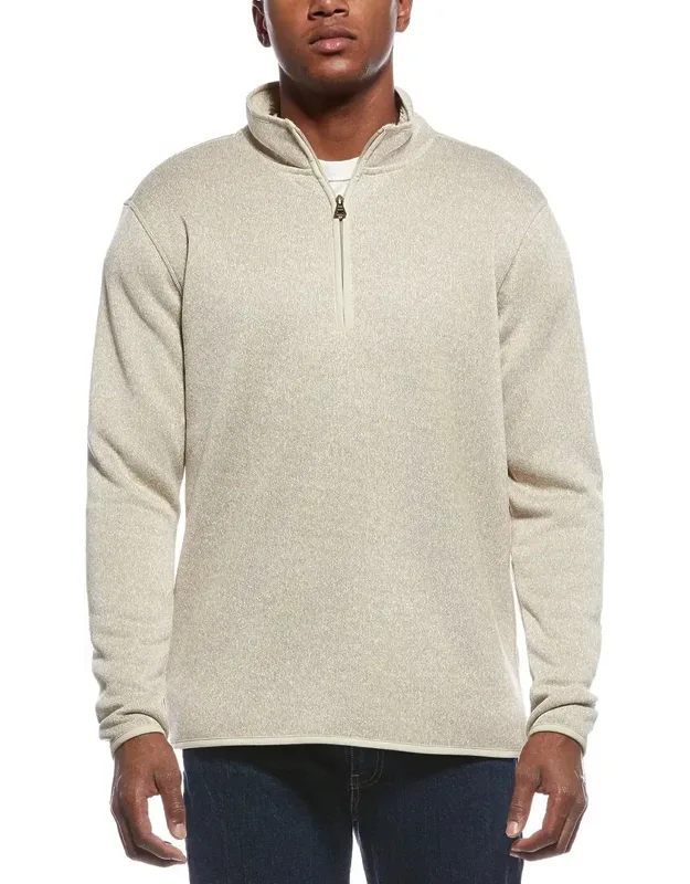 Sherpa-lined 1/4-zip Sweater